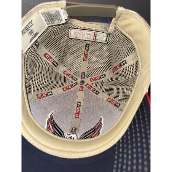 Washington Capitals CCM Red White Eagle Mesh Back Hat Cap Adjustable Snapback - Picture 5 of 6